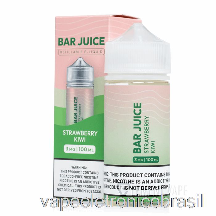 Vape Vaporesso Morango Kiwi - Suco Em Barra - 100ml 3mg